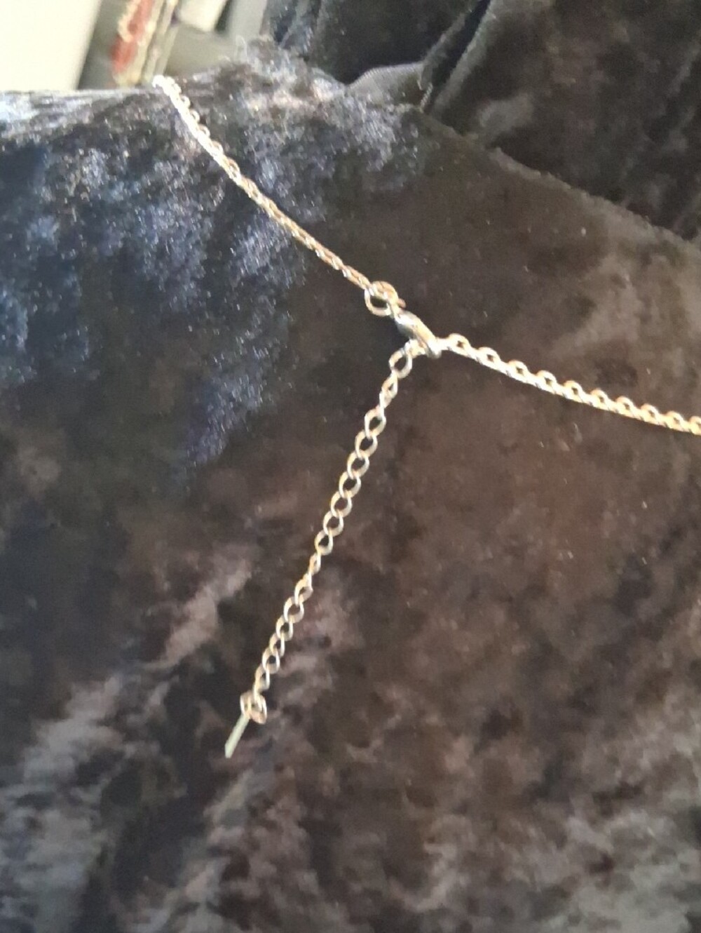 Multi-Strand Silver Layered Necklace - Elegant Draped Chains 30 InL. - Picture 8 of 11